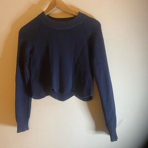 Wilfred Deep Blue Knit Top